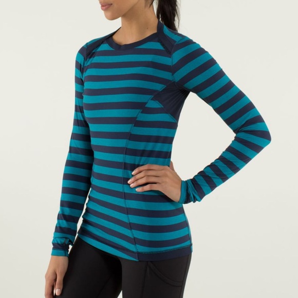 lululemon athletica Tops - Lululemon Base Runner Micro Macro Stripe Surge 10